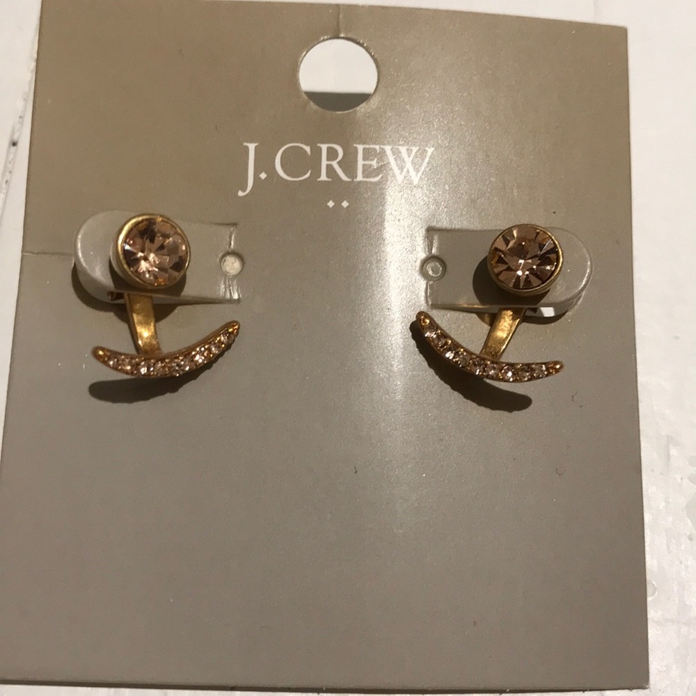 JCrew NWT Rose Gold Jewel Earrings comes with bag